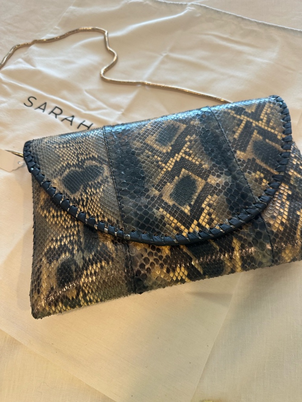 Sarah Stewart Envelope Clutch - Forest Python - Picture 2 of 10